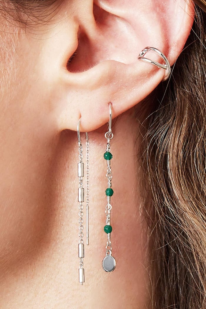 Ohrringe Dangle Lila Kupfer h5Bild4